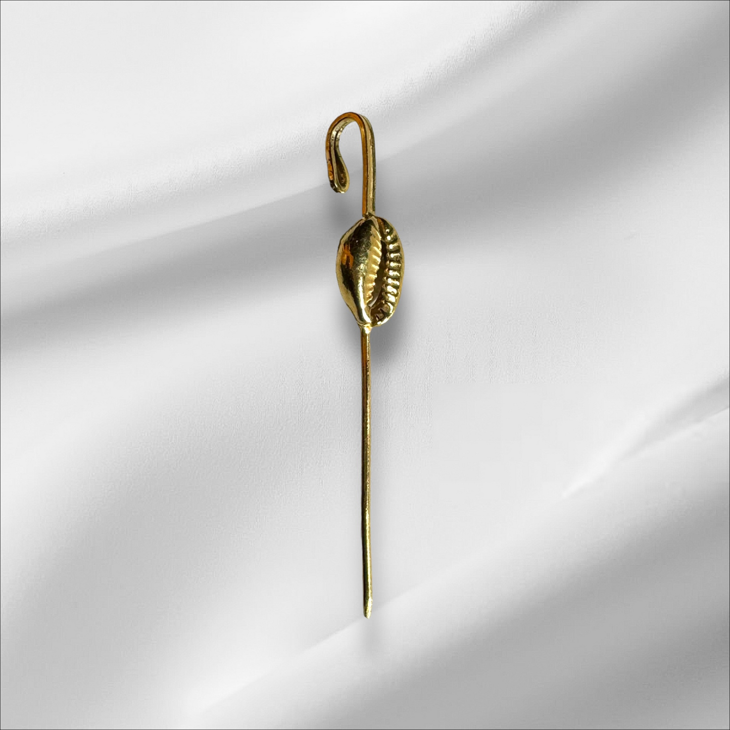 Cowry Single Piece Long Earring