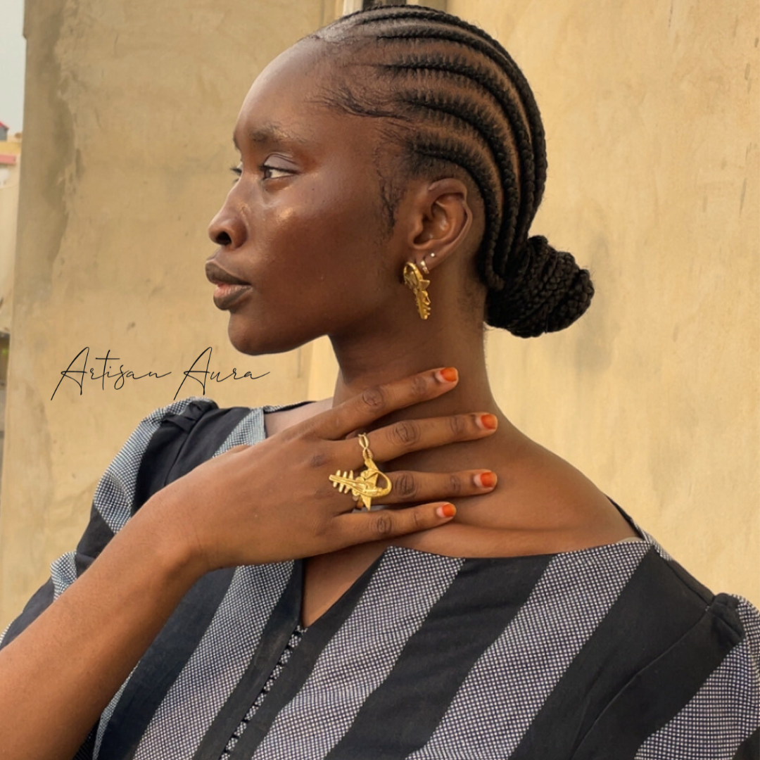 CFA Echo Essence Bronze Jewelry Earrings + Ring