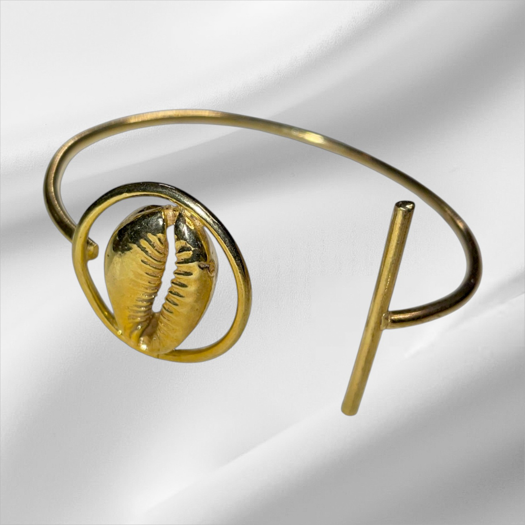 Cowry Embrace Bronze Bracelet